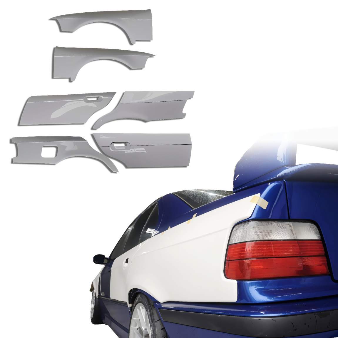 All kind of body kits for BMW 3-Series 1992. Exterior/Fenders 