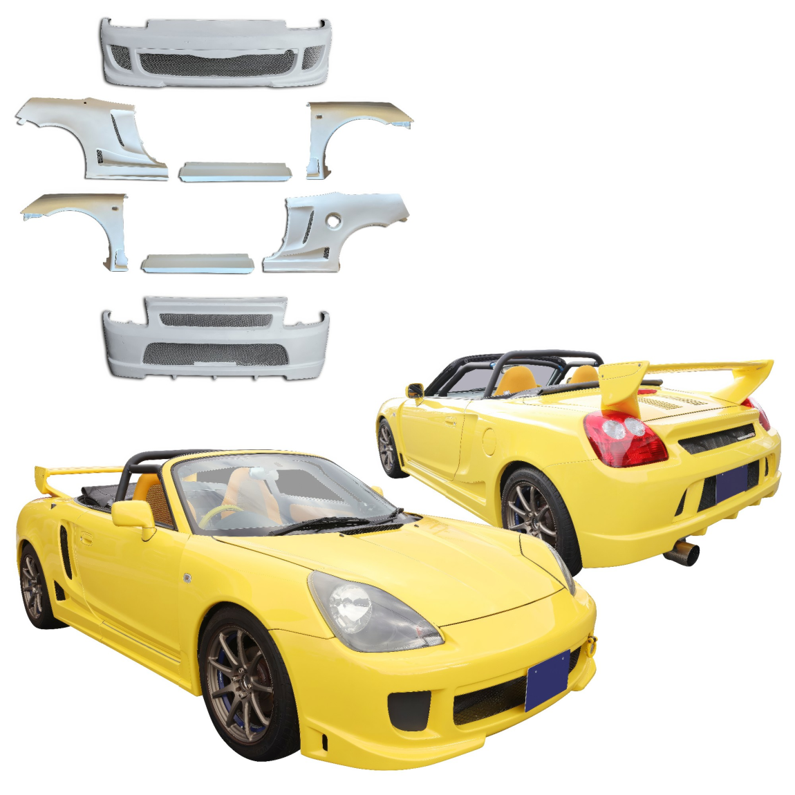 All kind of body kits for Toyota MR2 2000. Exterior/Complete Body Kits 