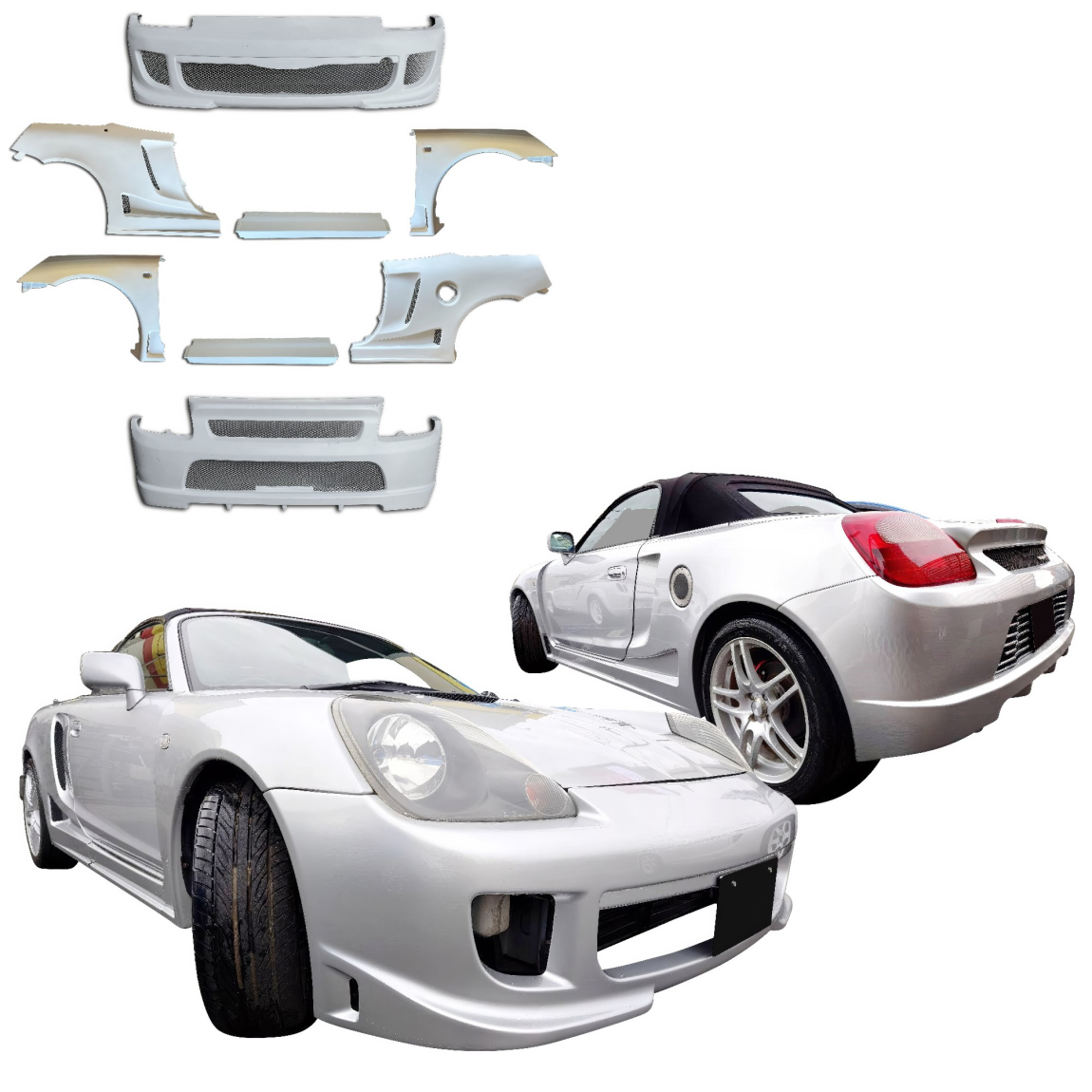 All kind of body kits for Toyota MR2 2000. Exterior/Complete Body Kits 