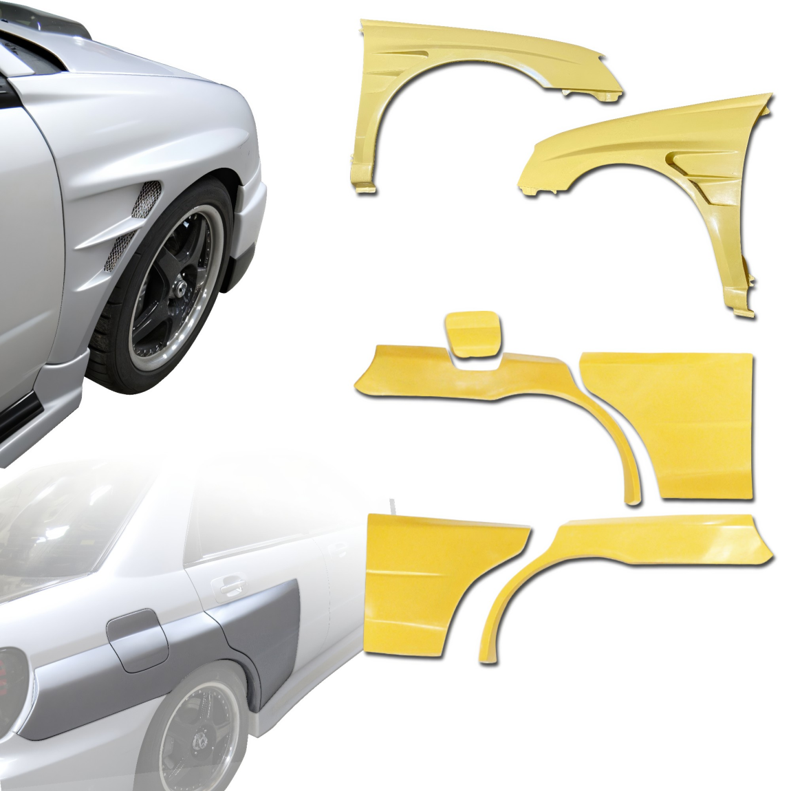 All kind of body kits for Subaru Impreza 2004. Exterior/Fenders 