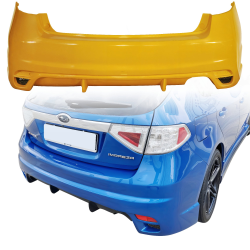 ModeloDrive FRP ING Rear Bumper > Subaru WRX (GH) 2011-2014 > 5dr Hatchback image - 1