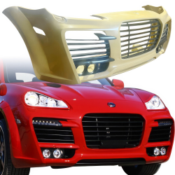 ModeloDrive FRP TART Front Bumper w Grilles > Porsche Cayenne (957) 2008-2010 image - 1
