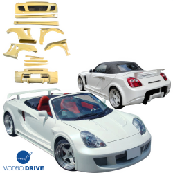 ModeloDrive FRP WI Wide Body Kit 12pc > Toyota MRS MR2 Spyder 2000-2005 image - 5