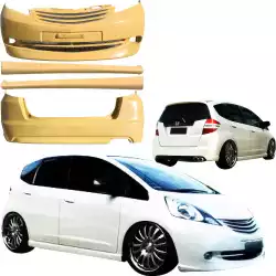 FRP NOBL Body Kit 4pc > Honda Fit 2009-2013 image - 3