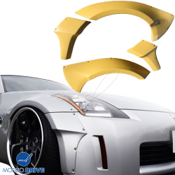 ModeloDrive FRP SDAS Wide Body 45mm Fender Flares (front) 4pc > Nissan 350Z (Z33) 2003-2008 image - 54