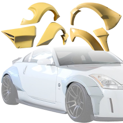 ModeloDrive FRP SDAS Wide Body Fender Flares Set 8pc > Nissan 350Z (Z33) 2003-2008 image - 11