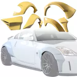 FRP SDAS Wide Body Fender Flares Set 8pc > Nissan 350Z (Z33) 2003-2008 image - 11