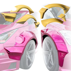 ModeloDrive FRP SDAS Wide Body Fender Flares Set 8pc > Nissan 350Z (Z33) 2003-2008 image - 1