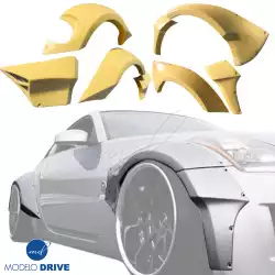 FRP SDAS Wide Body Fender Flares Set 8pc > Nissan 350Z (Z33) 2003-2008 image - 9