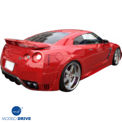 ModeloDrive FRP WAL BISO Rear Diffuser /w fins > Nissan GT-R GTR (R35) 2009-2015 image - 2