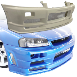 ModeloDrive FRP URA TR Front Bumper > Nissan Skyline (R34) GTT 1999-2004 > 2/4dr image - 1