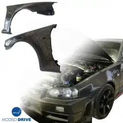 Carbon Fiber NISM Z-Tune Fenders (front) > Nissan Skyline (R34) GTR 1999-2004 > 2dr Coupe image - 10