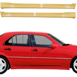 ModeloDrive FRP AMGe Side Skirts > Mercedes-Benz C-Class (W202) 1994-2000 > 4-Door Sedan image - 1