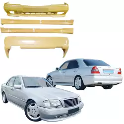 FRP AMGe Body Kit 4pc > Mercedes-Benz C-Class (W202) 1994-2000 > 4-Door Sedan image - 4