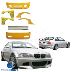 ModeloDrive FRP LDES Wide Body Kit 8pc > BMW 3-Series (E46) 1999-2005 > 2dr image - 1