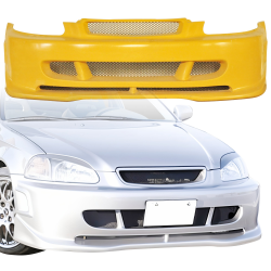 ModeloDrive FRP ZEA Front Bumper > Honda Civic (EK9) 1996-1998 > 3-Door Hatch image - 7
