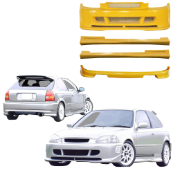 ModeloDrive FRP ZEA Body Kit 4pc > Honda Civic (EK9) 1996-1998 > 3-Door Hatch image - 4