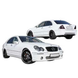 ModeloDrive FRP CARL C-R Body Kit 4pc > Mercedes-Benz C-Class (W203) 2001-2007 > 4-Door Sedan image - 2