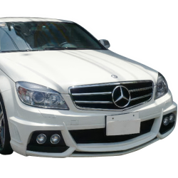 ModeloDrive FRP WAL BISO Front Bumper /w Housings > Mercedes-Benz C-Class (W204) 2008-2011 > 4-Door Sedan image - 6
