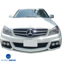 ModeloDrive FRP WAL BISO Front Bumper /w Housings > Mercedes-Benz C-Class (W204) 2008-2011 > 4-Door Sedan image - 8