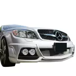 FRP WAL BISO Front Bumper /w Housings > Mercedes-Benz C-Class (W204) 2008-2011 > 4-Door Sedan image - 1