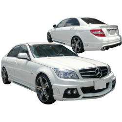 ModeloDrive FRP WAL BISO Body Kit 4pc > Mercedes-Benz C-Class (W204) 2008-2011 > 4-Door Sedan image - 1