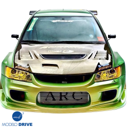 ModeloDrive FRP GIAL Vented Hood > Mitsubishi Evolution EVO8 EVO9 2003-2006 image - 2