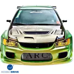 FRP GIAL Vented Hood > Mitsubishi Evolution EVO8 EVO9 2003-2006 image - 2