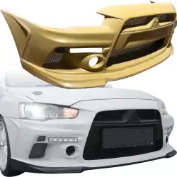 FRP HL Wide Body Front Bumper > Mitsubishi Lancer 2010-2015 image - 17