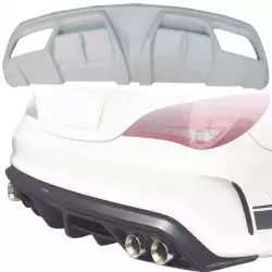 FRP PIEC Rear Diffuser > Mercedes-Benz CLA-Class (C117) 2014-2017 > only fits Sport Package Bumper image - 6