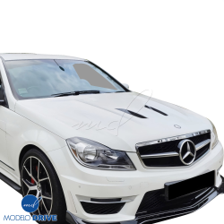ModeloDrive FRP PDES BLSR Turbo Hood > Mercedes-Benz C-Class (W204) 2012-2014 > 4-Door Sedan image - 20