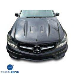 ModeloDrive FRP PDES BLSR Turbo Hood > Mercedes-Benz C-Class (W204) 2012-2014 > 4-Door Sedan image - 2