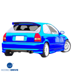ModeloDrive FRP ZEA Rear Add-on Valance > Honda Civic (EK9) 1996-2000 > 3-Door Hatch image - 2