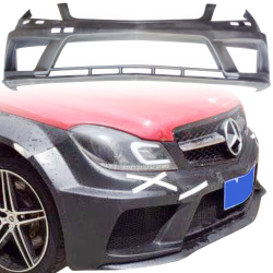 ModeloDrive FRP PDES BSER Wide Body Front Bumper > Mercedes-Benz C-Class (W204) 2012-2014 > 4-Door Sedan image - 1