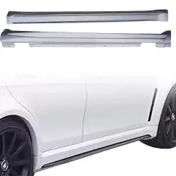 FRP PDES BSER Wide Body Side Skirts > Mercedes-Benz C-Class (W204) 2008-2014 > 4-Door Sedan image - 6