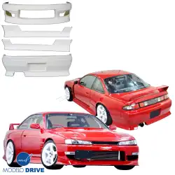 FRP DMA t3 Body Kit > Nissan 240SX (S14) 1997-1998 image - 3