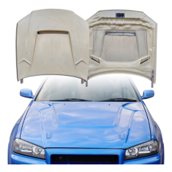 ModeloDrive FRP TSEC Hood > Nissan Skyline (R34) GTR 1999-2002 image - 1