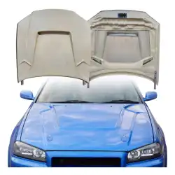 FRP TSEC Hood > Nissan Skyline (R34) GTR 1999-2002 image - 1