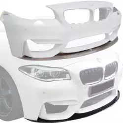 FRP Type-M4 Style Front Valance Add-on > BMW 5-Series (F10) 2011-2016 > 4dr image - 1