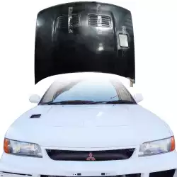FRP EVO3 Vented Hood > Mitsubishi Evolution EVO3 1993-1996 image - 1
