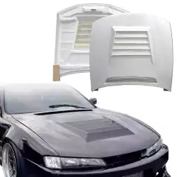 FRP DMA D1 Hood > Nissan 240SX (S14) 1997-1998 image - 1