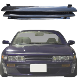 ModeloDrive Carbon Fiber GTR Style Grille > Nissan Silvia (S13) 1989-1994 image - 1
