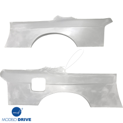 ModeloDrive FRP ORI t2 50mm Fenders (rear) 3pc w Gas Cap > Nissan 240SX (S14) 1995-1998 image - 4