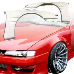FRP ORI t3 45mm Fenders (front) > Nissan 240SX (S14) 1997-1998 image - 1