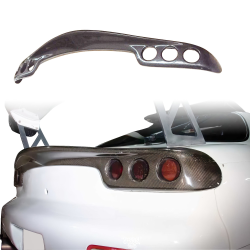 ModeloDrive Carbon Fiber RAME 6-Hole Duckbill Spoiler Wing > Mazda RX-7 (FD3S) 1993-1997 image - 15