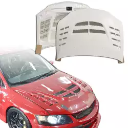 FRP VOLT Hood > Mitsubishi Evolution EVO8 EVO9 2003-2006 image - 1