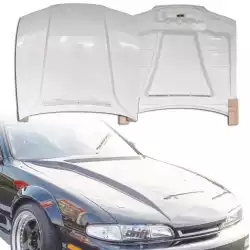 FRP ORI v2 Hood > Nissan 240SX (S14) 1995-1996 image - 1