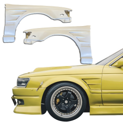 ModeloDrive FRP DMA 20mm Wide Body Fenders (front) > Nissan Laurel (C33) 1989-1993 image - 9