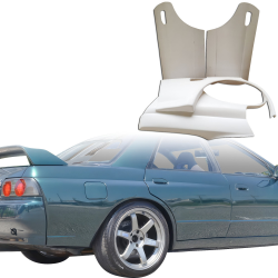 ModeloDrive FRP CFAC Wide Body Fenders (rear) 4pc > Nissan Skyline (R32) 1990-1994 > 4dr Sedan image - 1