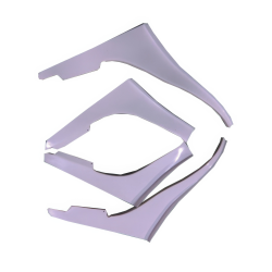 ModeloDrive FRP TB GTR Canards 4pc > Nissan Skyline (R32) 1990-1994 image - 3